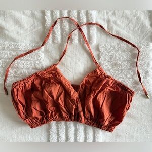 Rust Orange Bralette Top